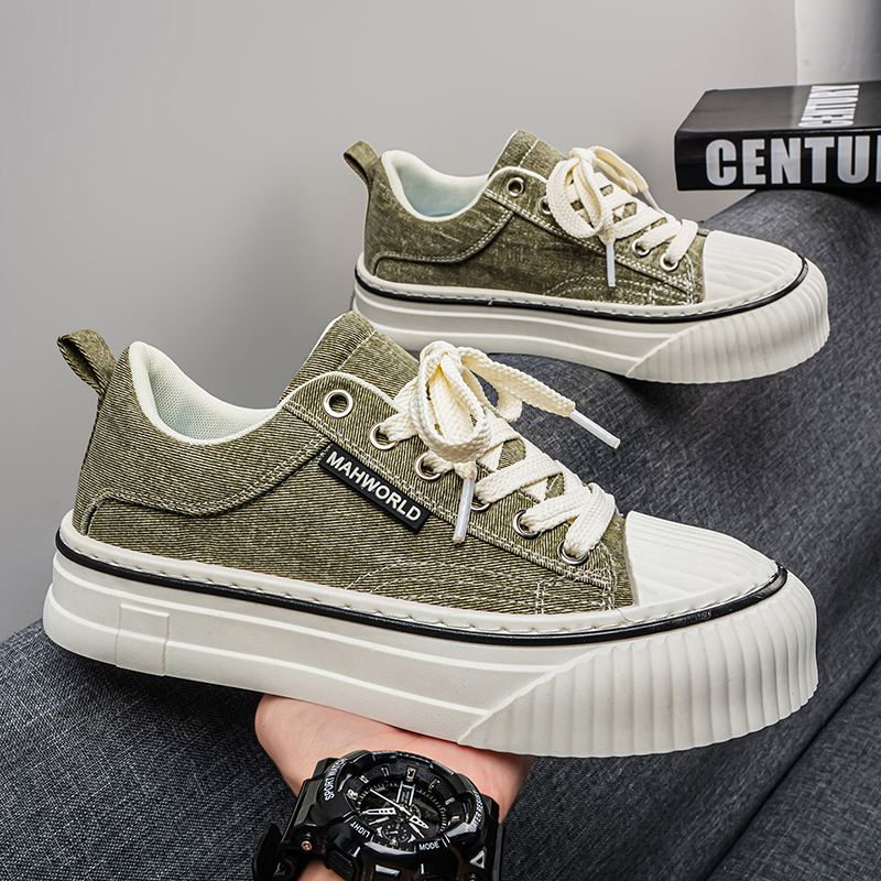 Men'S Fashion Plus - รองเท้าผู้ชายน้ำหนักเบา ระบายอากาศได้ดี รองเท้าผ้าใบแบบใหม่ ใส่สบาย ไซส์ใหญ่ ทนทานต่อการสึกหรอ
