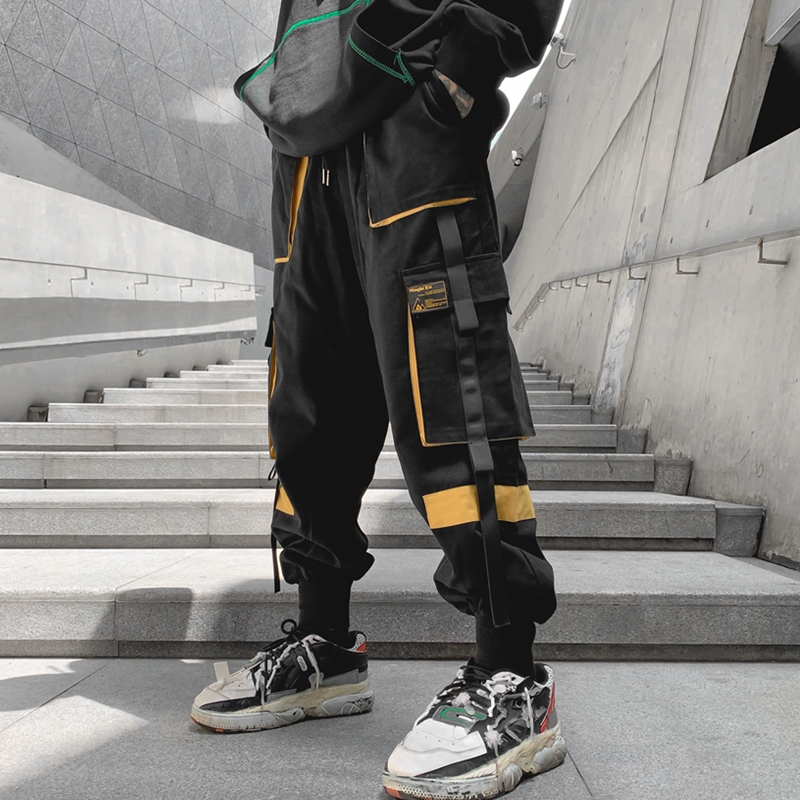 Jogger Sweatpants Men - กางเกงฮิปฮอปกางเกงวอร์มผู้หญิงผู้ชาย, กางเกงคาร์โก้กางเกงลำลองใหม่กางเกงฮาเร็มหลายกระเป๋ากางเกงแฟชั่นผู้ชาย