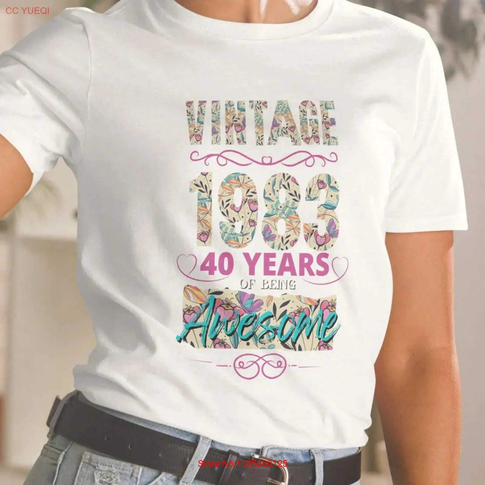 Men'S Fashion At 40 - เสื้อยืดวินเทจ ปี 1983 ของขวัญวันเกิดครบรอบ 40 ปี