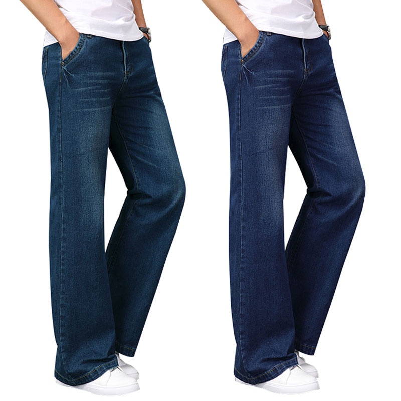 Men'S Fashion Jeans And Boots - ฤดูใบไม้ผลิ Big Flared กางเกงยีนส์บุรุษ Boot ตัด