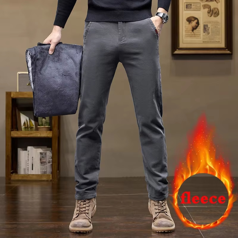 กางเกงขนแกะอุ่นสำหรับฤดูหนาวปี - Men'S Fashion Jeans And Boots บทวิจารณ์และราคา