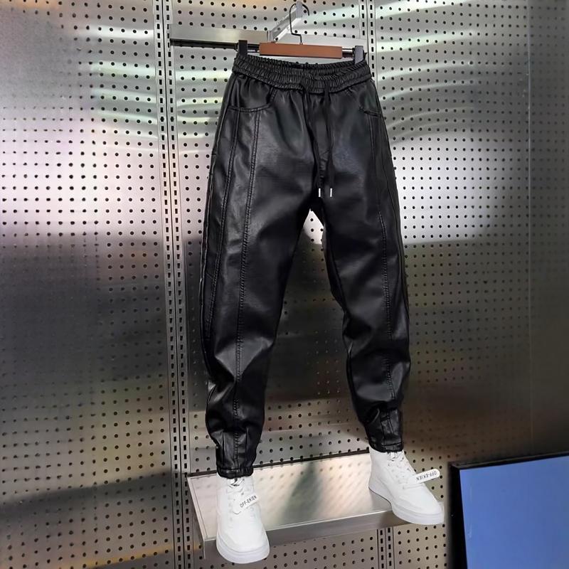 กางเกงหนังผู้ชาย Hip Hop Harem - Jogger Sweatpants Men บทวิจารณ์และราคา