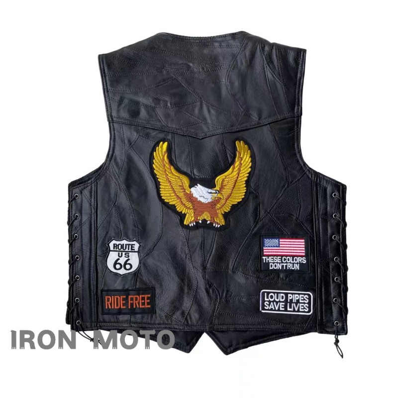 เสื้อกั๊กมอเตอร์ไซค์ใหม่สำหรับ - Men'S Fashion Leather Jacket บทวิจารณ์และราคา