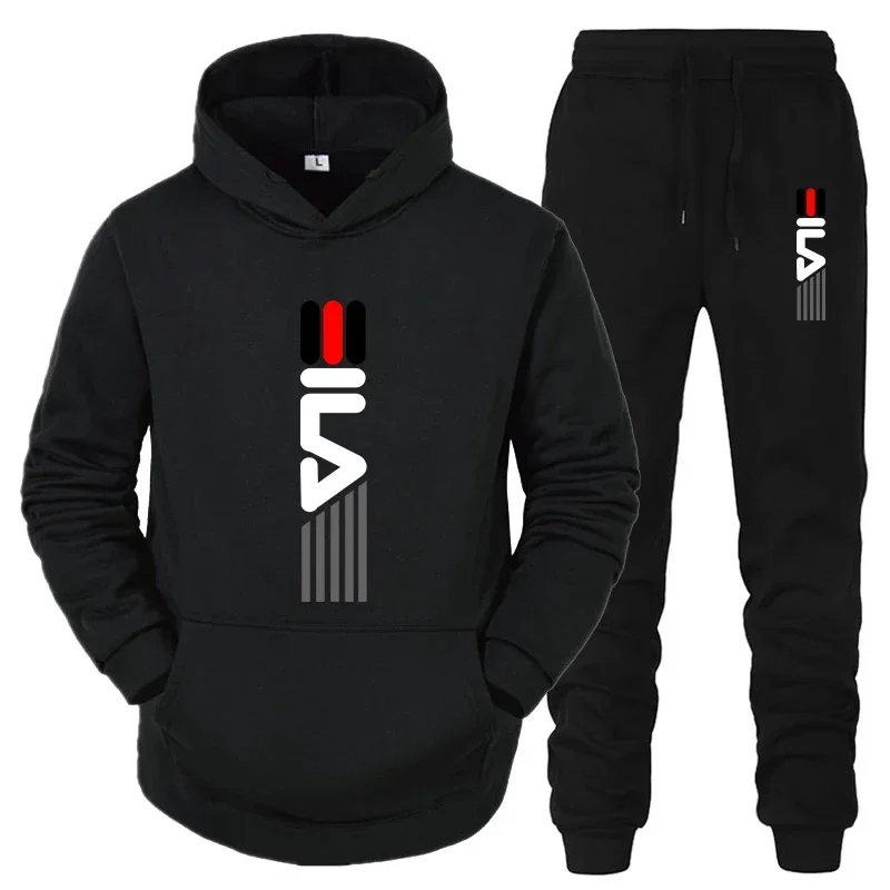 ชุดวอร์มผู้ชาย เสื้อฮู้ด+กางเก - Jogger Sweatpants Men บทวิจารณ์และราคา