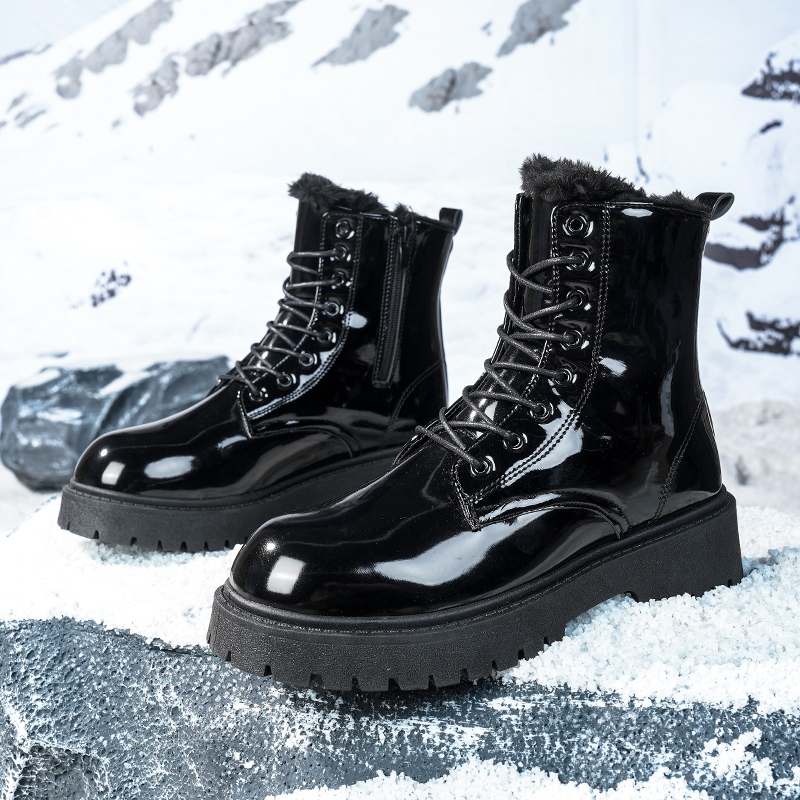 รองเท้าบูทผู้ชายแบบสูงบุขนนุ่ม - Men'S Fashion Plus บทวิจารณ์และราคา