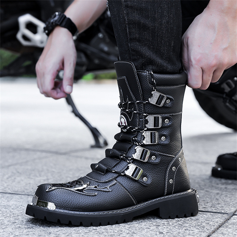 รองเท้าบู๊ทสำหรับขี่มอเตอร์ไซค - Men'S Fashion Plus บทวิจารณ์และราคา