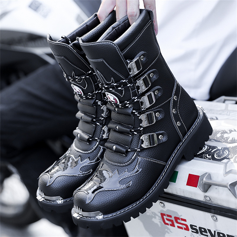รองเท้าบู๊ทสำหรับขี่มอเตอร์ไซค - Men'S Fashion Plus บทวิจารณ์และราคา