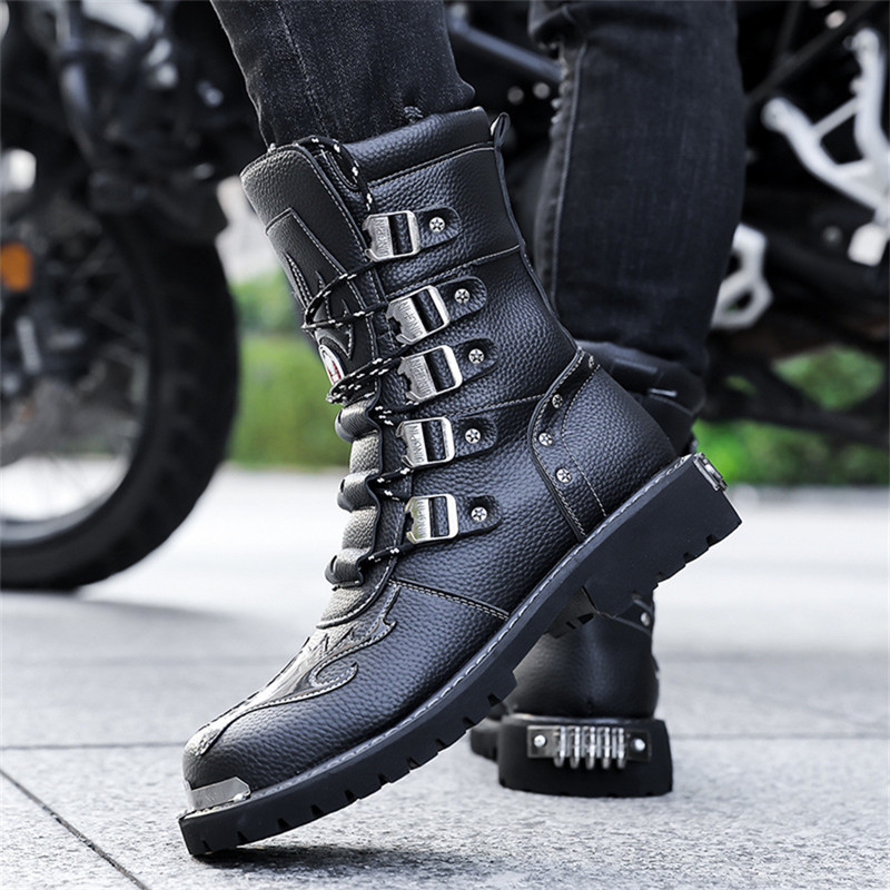 รองเท้าบู๊ทสำหรับขี่มอเตอร์ไซค - Men'S Fashion Plus บทวิจารณ์และราคา