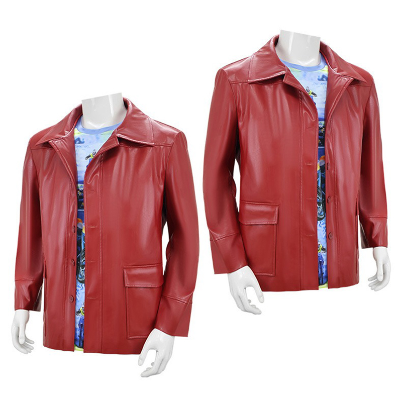 เสื้อแจ็คเก็ตหนังสีแดงสำหรับผู - Men'S Fashion Leather Jacket บทวิจารณ์และราคา