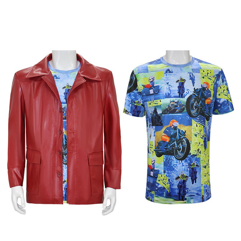 เสื้อแจ็คเก็ตหนังสีแดงสำหรับผู - Men'S Fashion Leather Jacket บทวิจารณ์และราคา