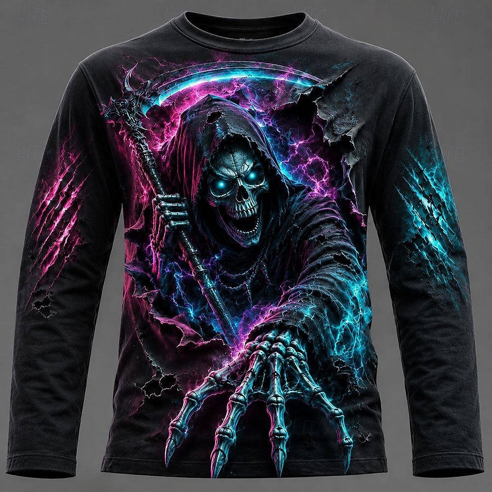 เสื้อยืดแขนยาวพิมพ์ลายกราฟิก 3 - Men'S Fashion Trends 2025 บทวิจารณ์และราคา