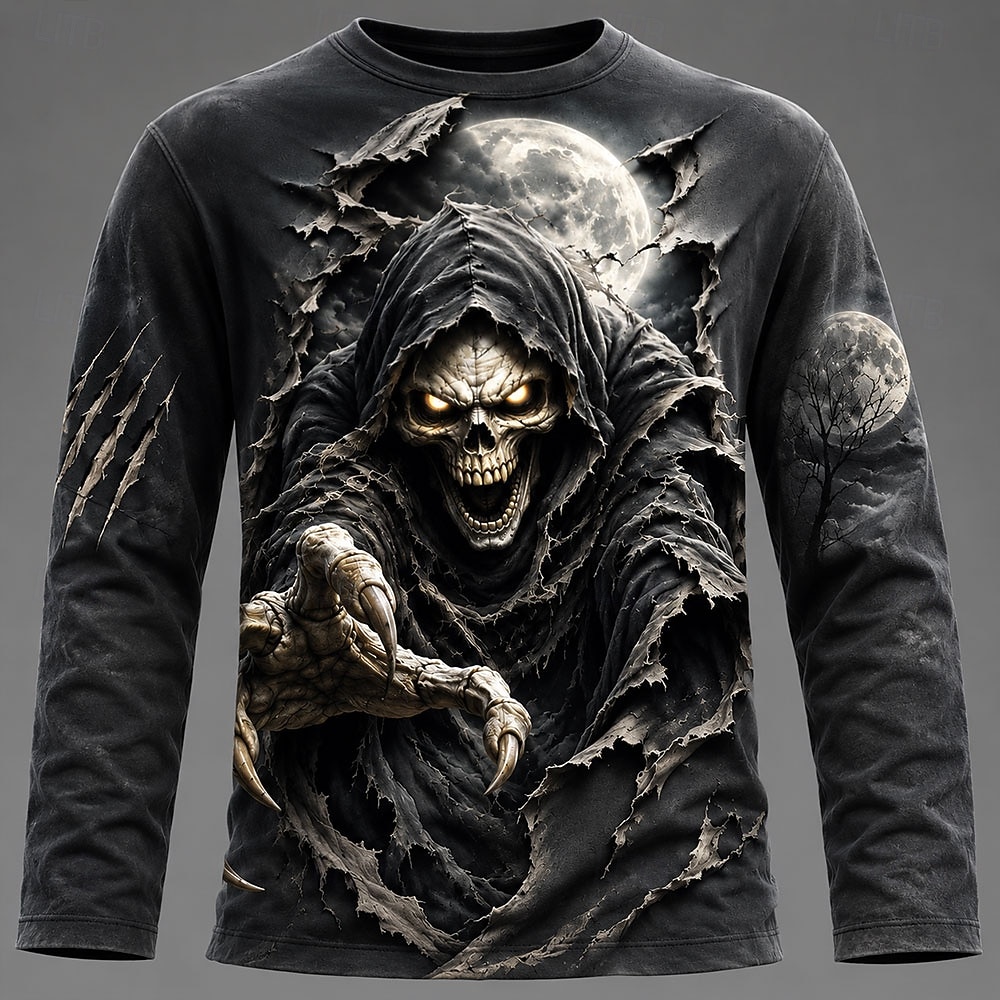 เสื้อยืดแขนยาวพิมพ์ลายกราฟิก 3 - Men'S Fashion Trends 2025 บทวิจารณ์และราคา