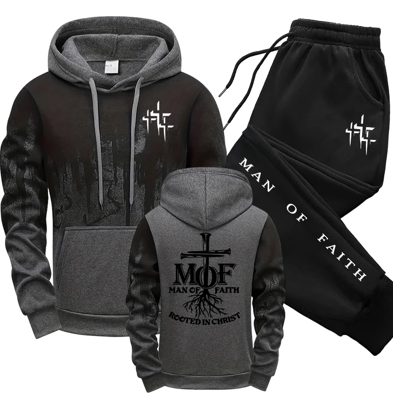 ชุดวอร์มผู้ชาย Man of Faith เส - Jogger Sweatpants Men บทวิจารณ์และราคา