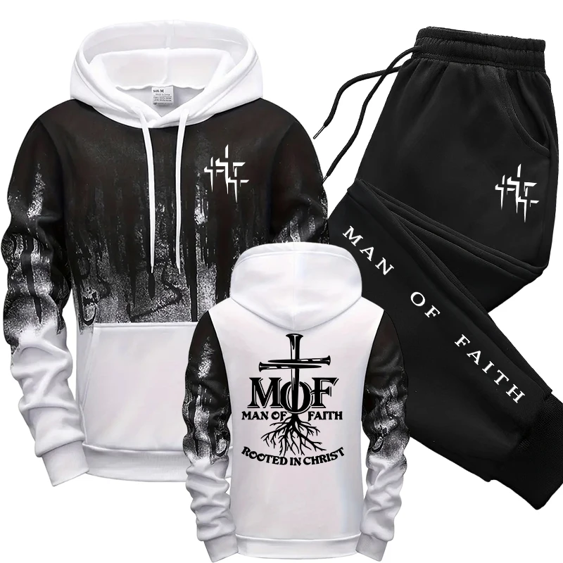 ชุดวอร์มผู้ชาย Man of Faith เส - Jogger Sweatpants Men บทวิจารณ์และราคา