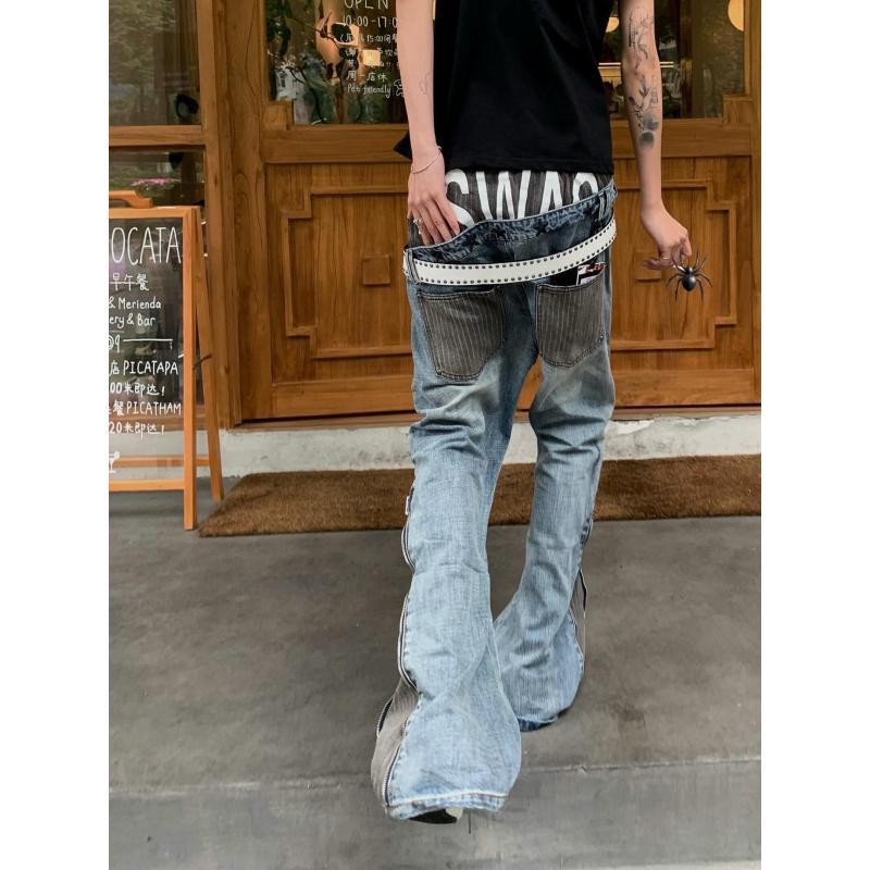 กางเกงยีนส์ผู้ชายลายปะติดสไตล์ - Mens Fashion In The 90S บทวิจารณ์และราคา