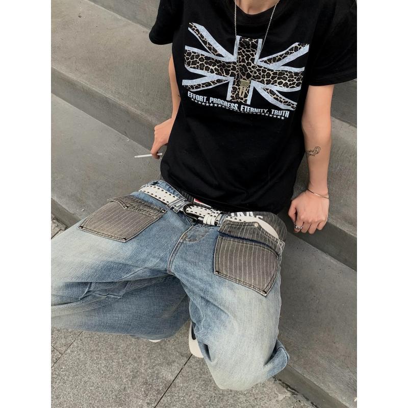 กางเกงยีนส์ผู้ชายลายปะติดสไตล์ - Mens Fashion In The 90S บทวิจารณ์และราคา