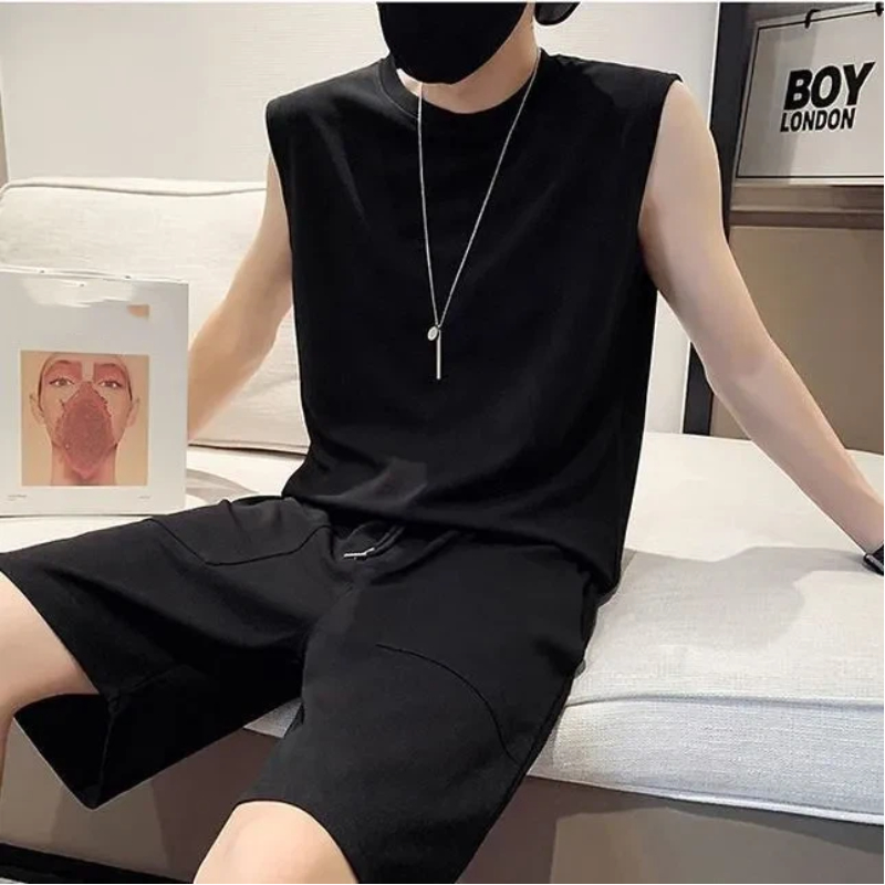 เสื้อกล้ามผู้ชายแบบไม่มีแขน ชุ - Track Suit Men บทวิจารณ์และราคา