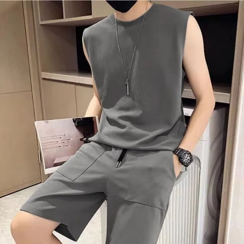 เสื้อกล้ามผู้ชายแบบไม่มีแขน ชุ - Track Suit Men บทวิจารณ์และราคา