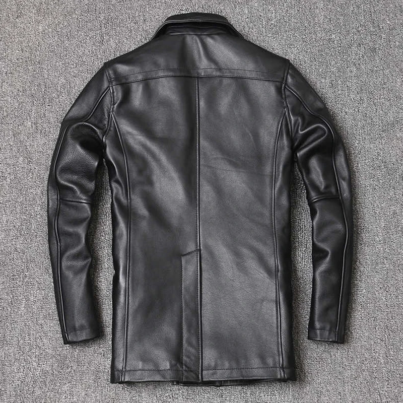 เสื้อแจ็คเก็ตหนังวัวเสื้อสำหรั - Men'S Fashion Leather Jacket บทวิจารณ์และราคา