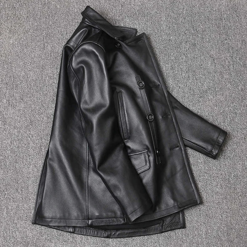 เสื้อแจ็คเก็ตหนังวัวเสื้อสำหรั - Men'S Fashion Leather Jacket บทวิจารณ์และราคา