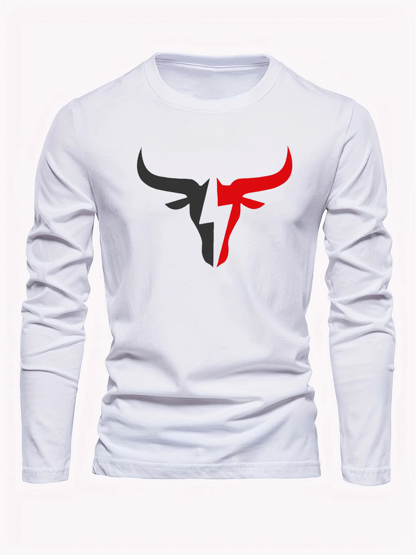 เสื้อยืดแขนยาวผู้ชายสีพื้นเรีย - Mens Fashion Style บทวิจารณ์และราคา