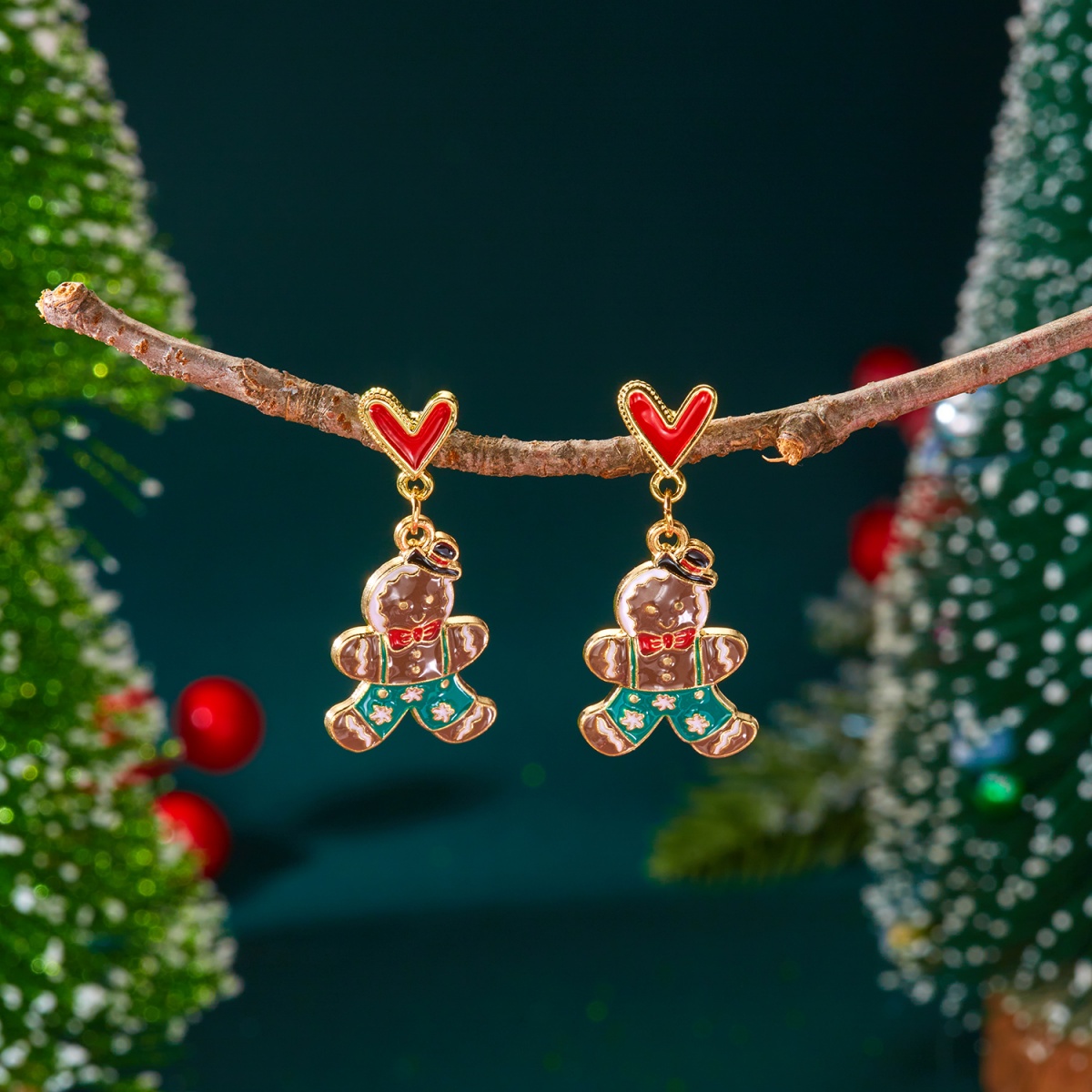 ต่างหูเคลือบลายคริสต์มาส รูปหั - Mens Xmas Fashion บทวิจารณ์และราคา