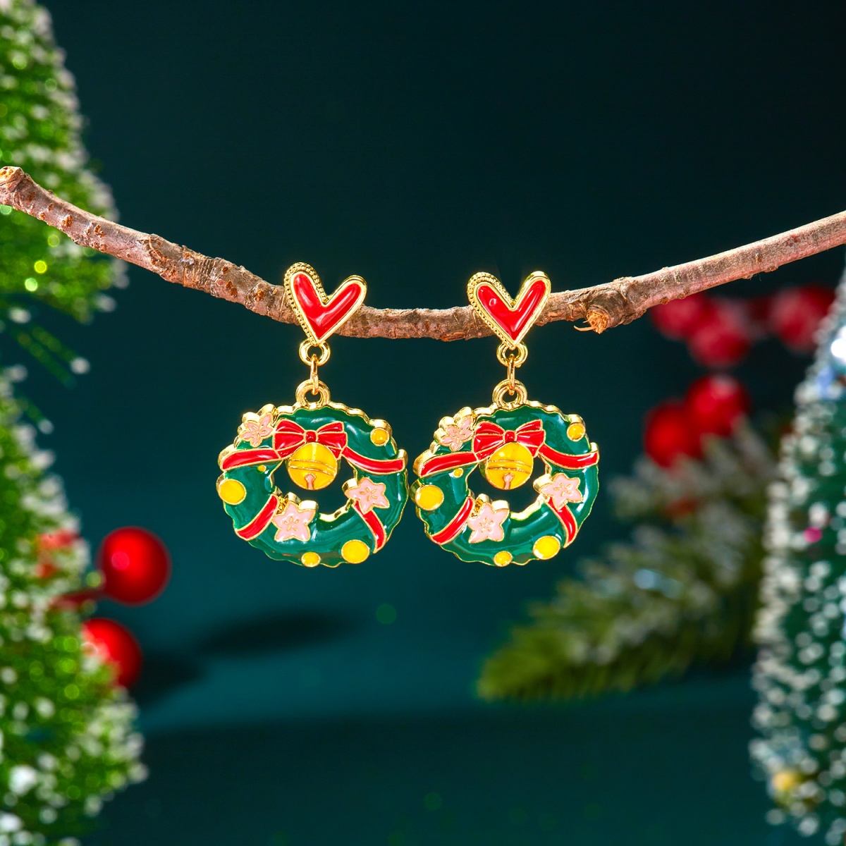 ต่างหูเคลือบลายคริสต์มาส รูปหั - Mens Xmas Fashion บทวิจารณ์และราคา