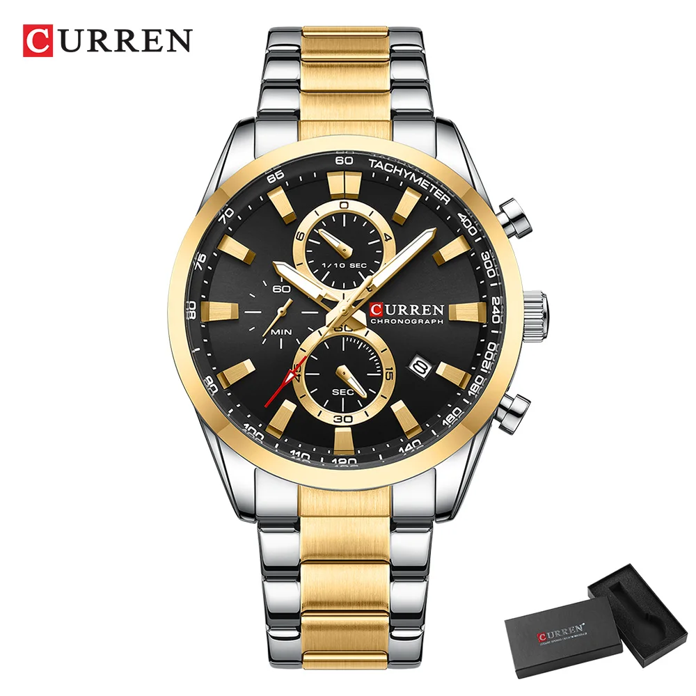 CURREN ลำลองควอตซ์โครโนสปอร์ตน - Men'S Fashion Model บทวิจารณ์และราคา