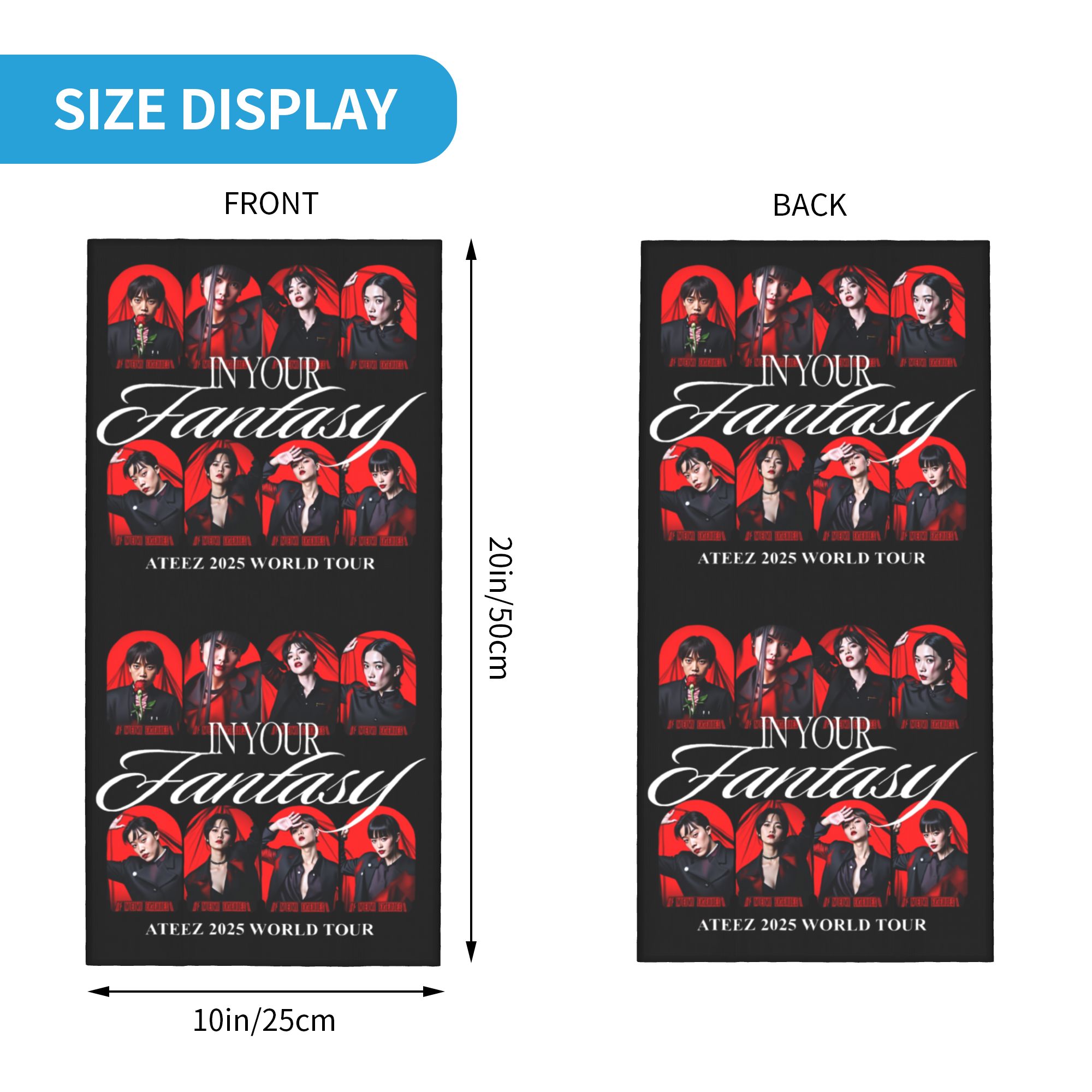 ผ้าพันคอ ATEEZs 2025 World Tou - Mens Fashion World บทวิจารณ์และราคา