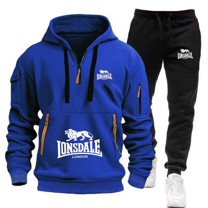LONSDALE ชุดเสื้อมีฮู้ดกระเป๋า - Track Suit Men บทวิจารณ์และราคา
