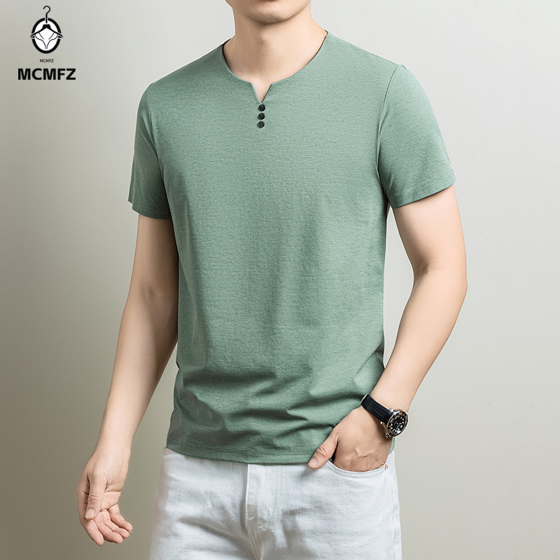 เสื้อยืดเฮนลีย์แบบพื้นฐานสำหรั - Men'S Fashion Trends 2025 บทวิจารณ์และราคา