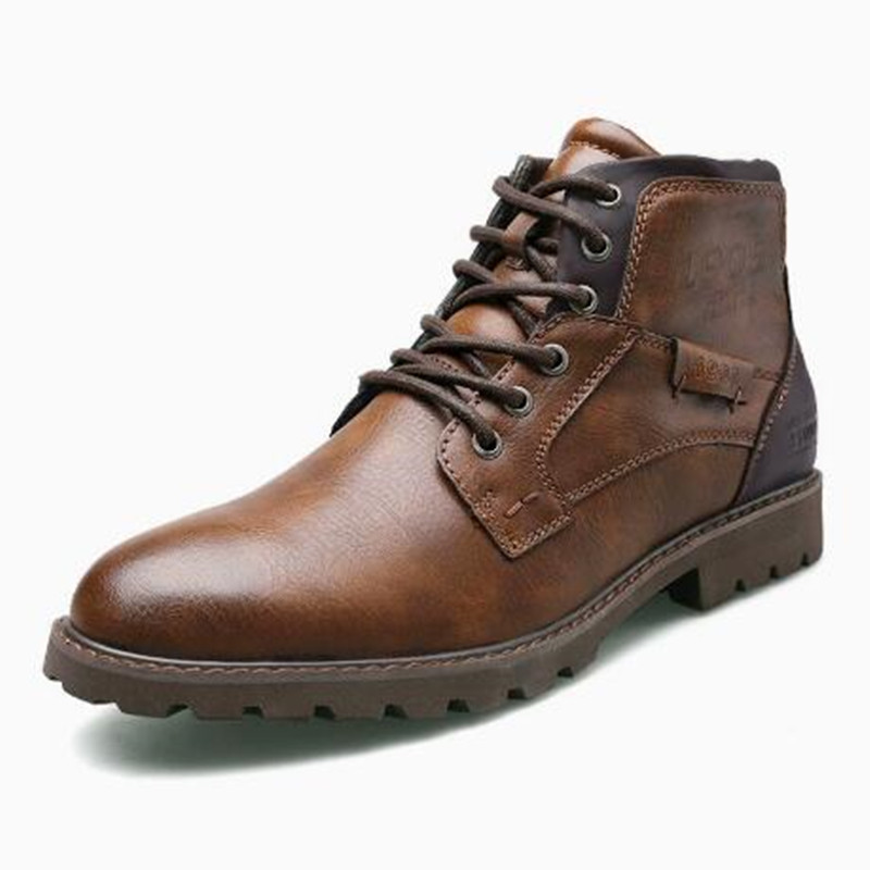 2026 รองเท้าบูทหุ้มข้อหนังผู้ช - Men'S Fashion Plus บทวิจารณ์และราคา