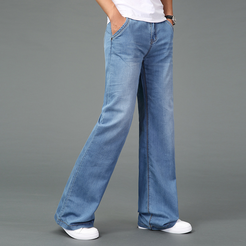 ฤดูใบไม้ผลิ Big Flared กางเกงย - Men'S Fashion Jeans And Boots บทวิจารณ์และราคา