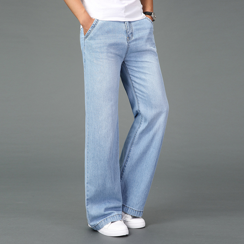 ฤดูใบไม้ผลิ Big Flared กางเกงย - Men'S Fashion Jeans And Boots บทวิจารณ์และราคา