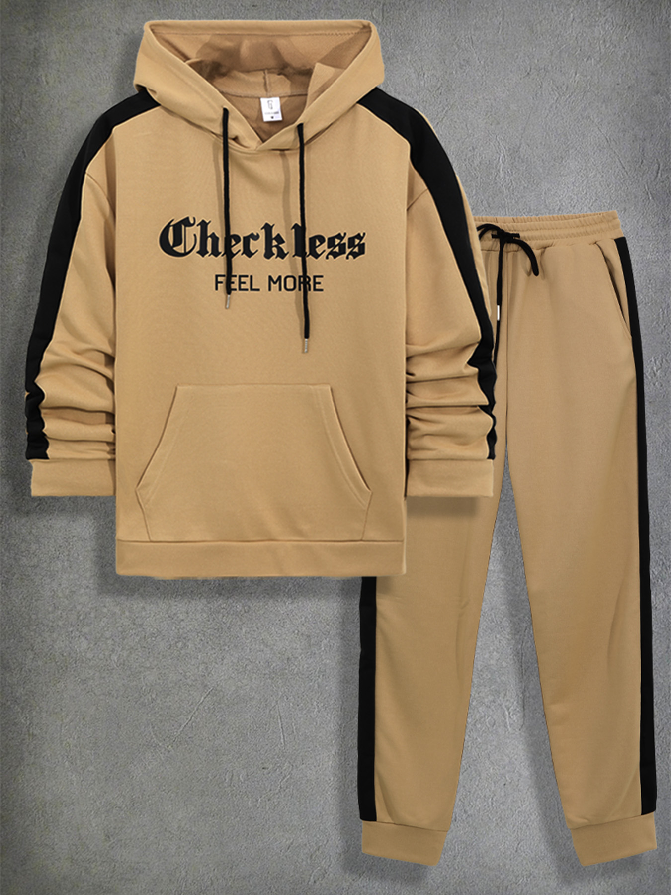 ชุดลำลองสองชิ้นสำหรับผู้ชาย สี - Jogger Sweatpants Men บทวิจารณ์และราคา
