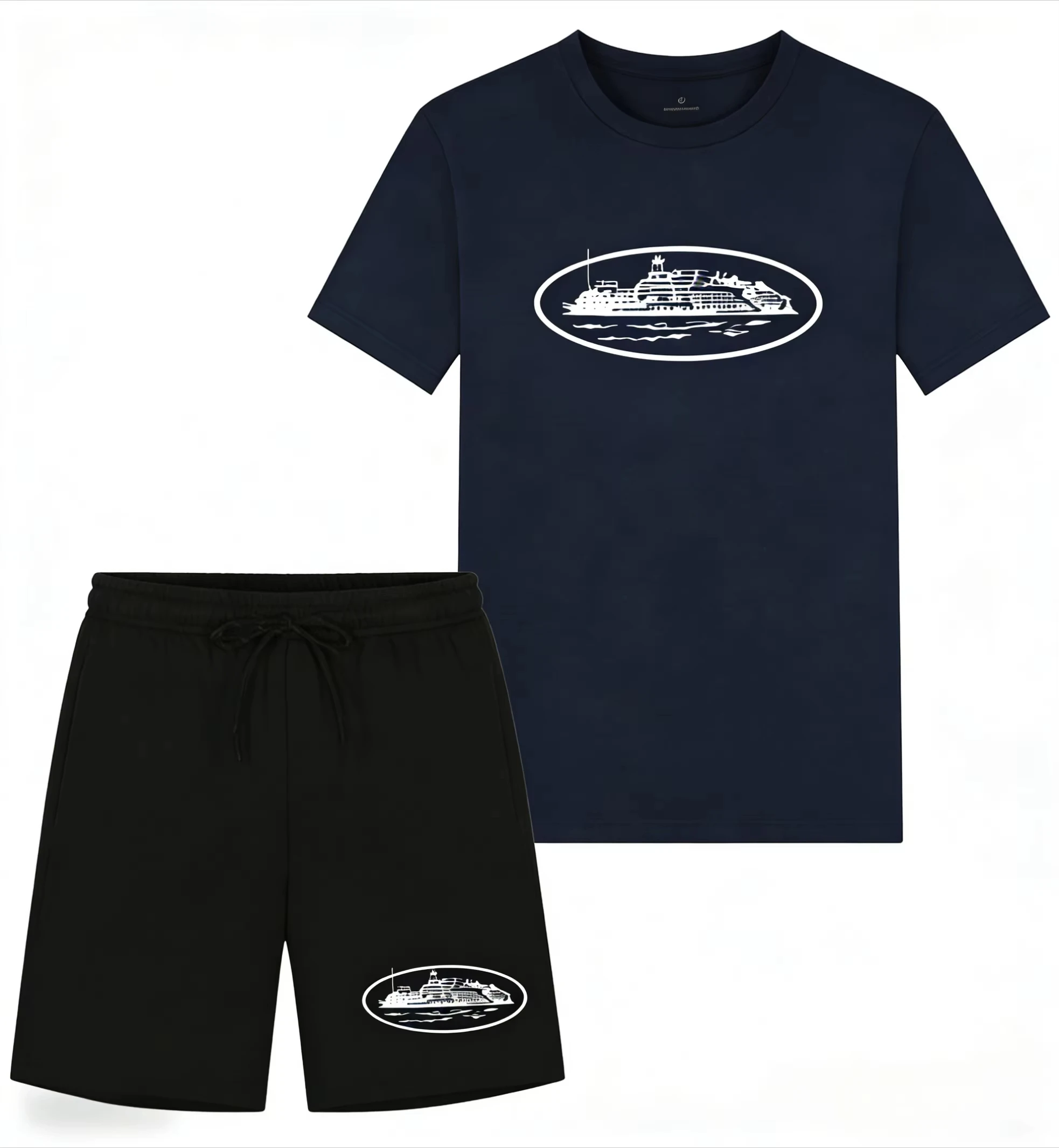เสื้อยืดและกางเกงขาสั้นพิมพ์ลา - Men'S Fashion For Summer 2026 บทวิจารณ์และราคา