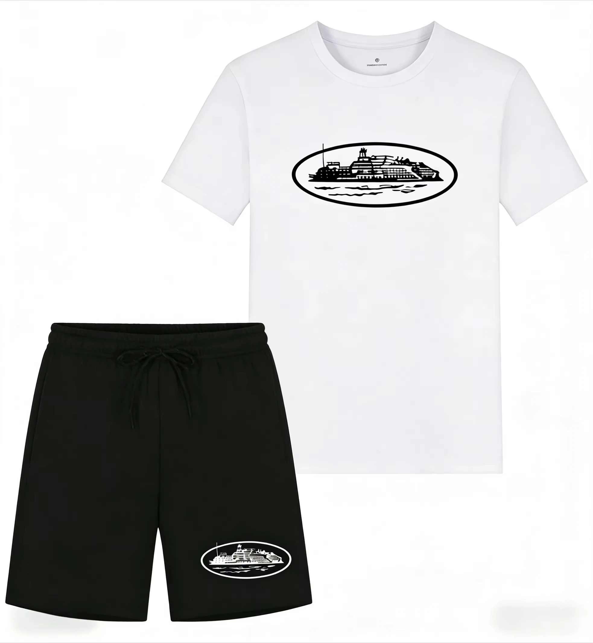 เสื้อยืดและกางเกงขาสั้นพิมพ์ลา - Men'S Fashion For Summer 2026 บทวิจารณ์และราคา