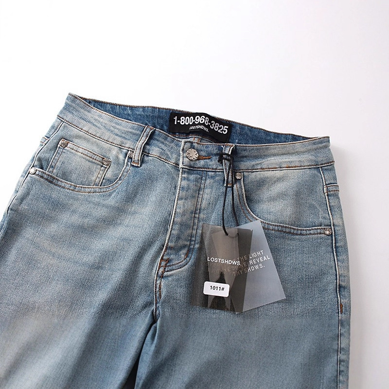 กางเกงยีนส์ LOSTSHDWS สีฟ้าอ่อ - Men'S Fashion Jeans And Boots บทวิจารณ์และราคา