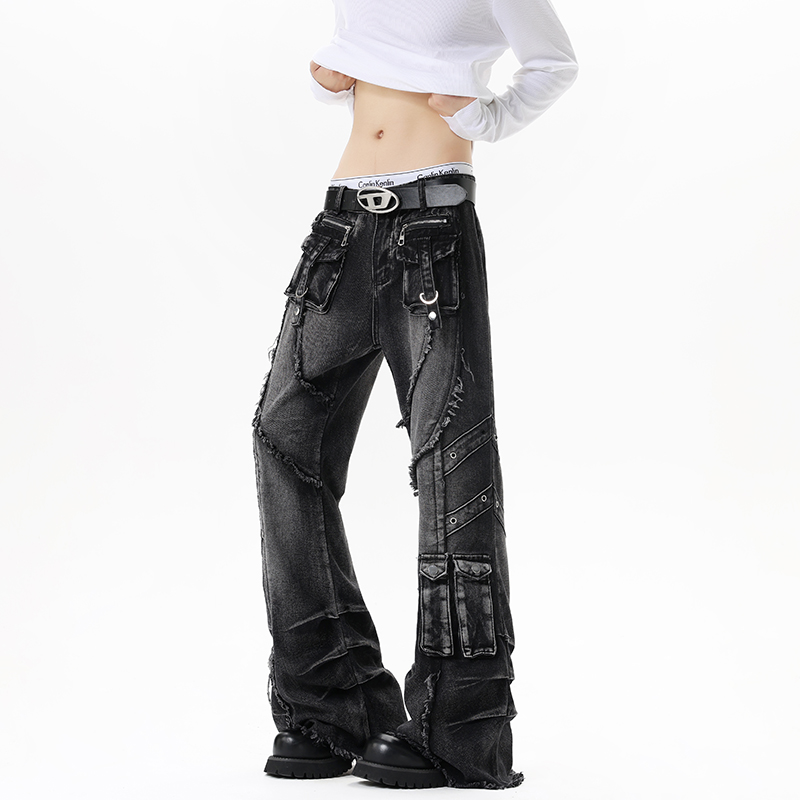กางเกงยีนส์สตรีทผู้ชาย แต่งซิป - Men'S Fashion Jeans And Boots บทวิจารณ์และราคา