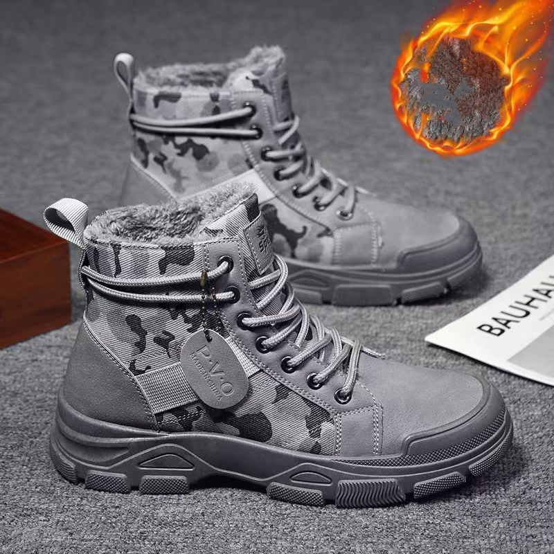รองเท้าบูทผู้ชายแบบหนาพิเศษลาย - Men'S Fashion Jeans And Boots บทวิจารณ์และราคา