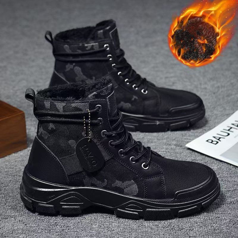 รองเท้าบูทผู้ชายแบบหนาพิเศษลาย - Men'S Fashion Jeans And Boots บทวิจารณ์และราคา
