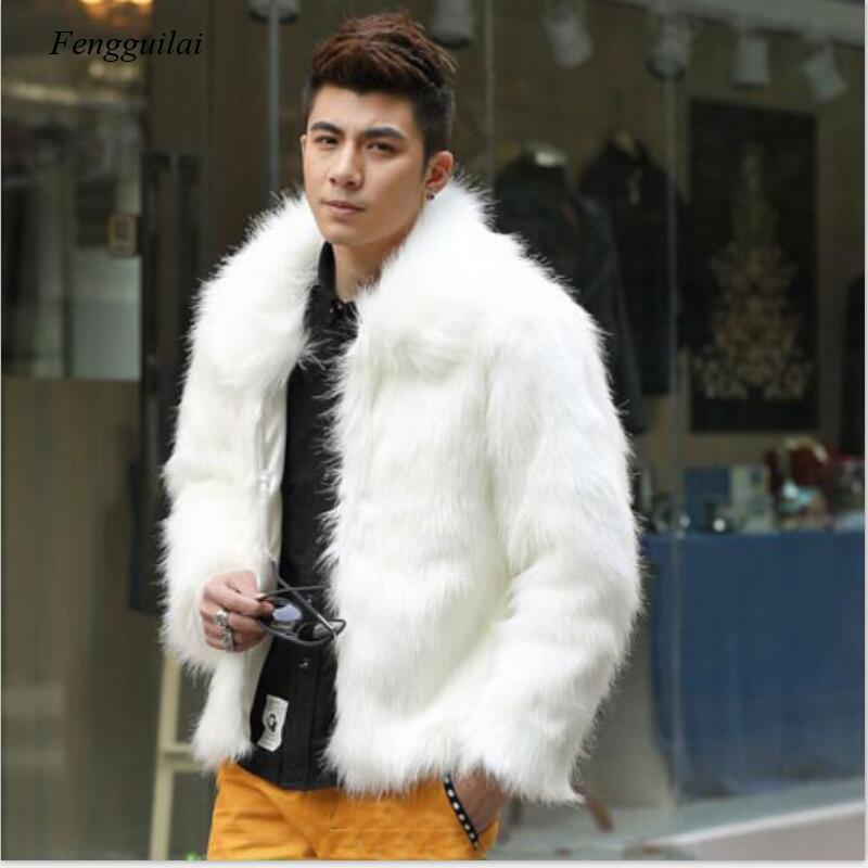 Homme Faux หนังสีขาวชายเสื้อแฟ - Men'S Fashion Leather Jacket บทวิจารณ์และราคา