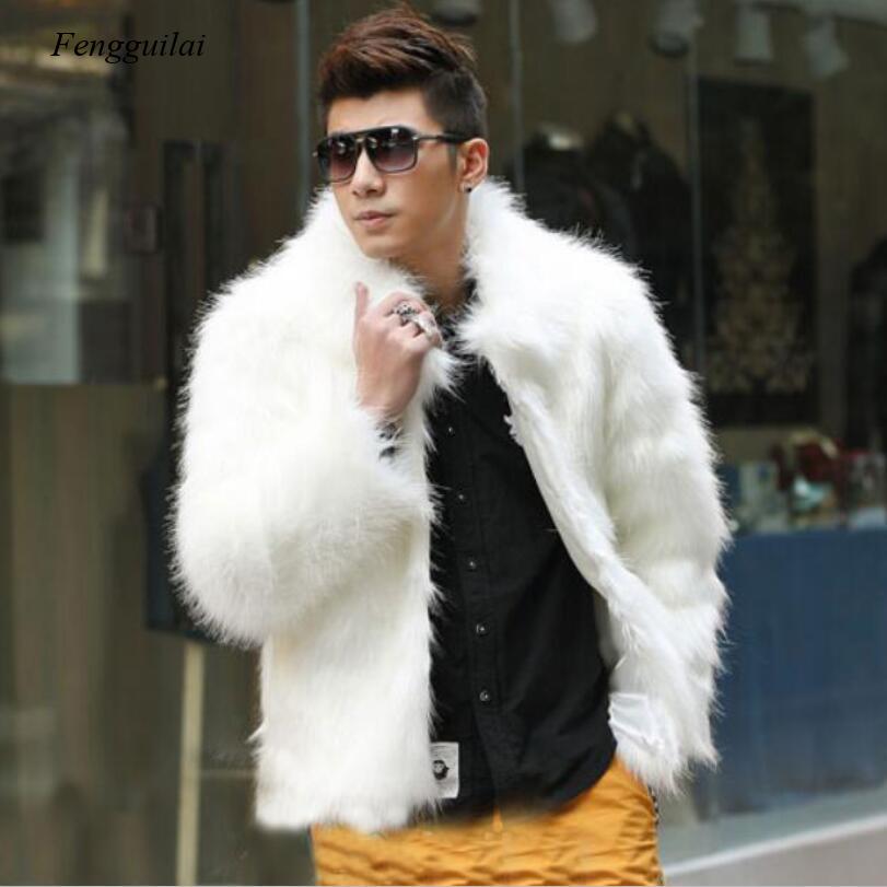 Homme Faux หนังสีขาวชายเสื้อแฟ - Men'S Fashion Leather Jacket บทวิจารณ์และราคา