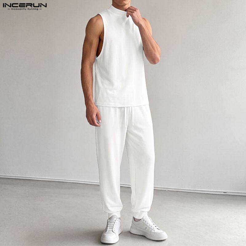 ชุดเซ็ตผู้ชาย INCERUN เสื้อกล้ - Track Suit Men บทวิจารณ์และราคา