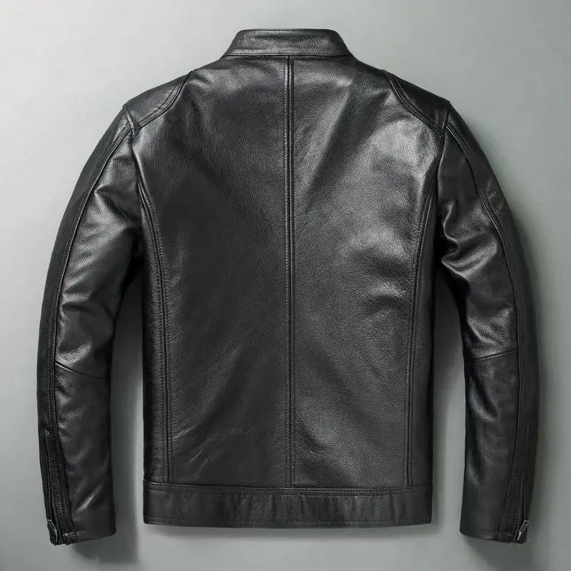แจ็กเก็ตหนังแท้สำหรับผู้ชาย, แ - Men'S Fashion Leather Jacket บทวิจารณ์และราคา