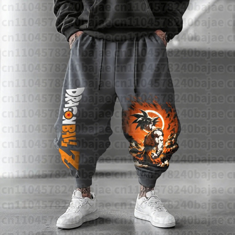 ดราก้อนบอล Z อะนิเมะกราฟิกกางเ - Jogger Sweatpants Men บทวิจารณ์และราคา
